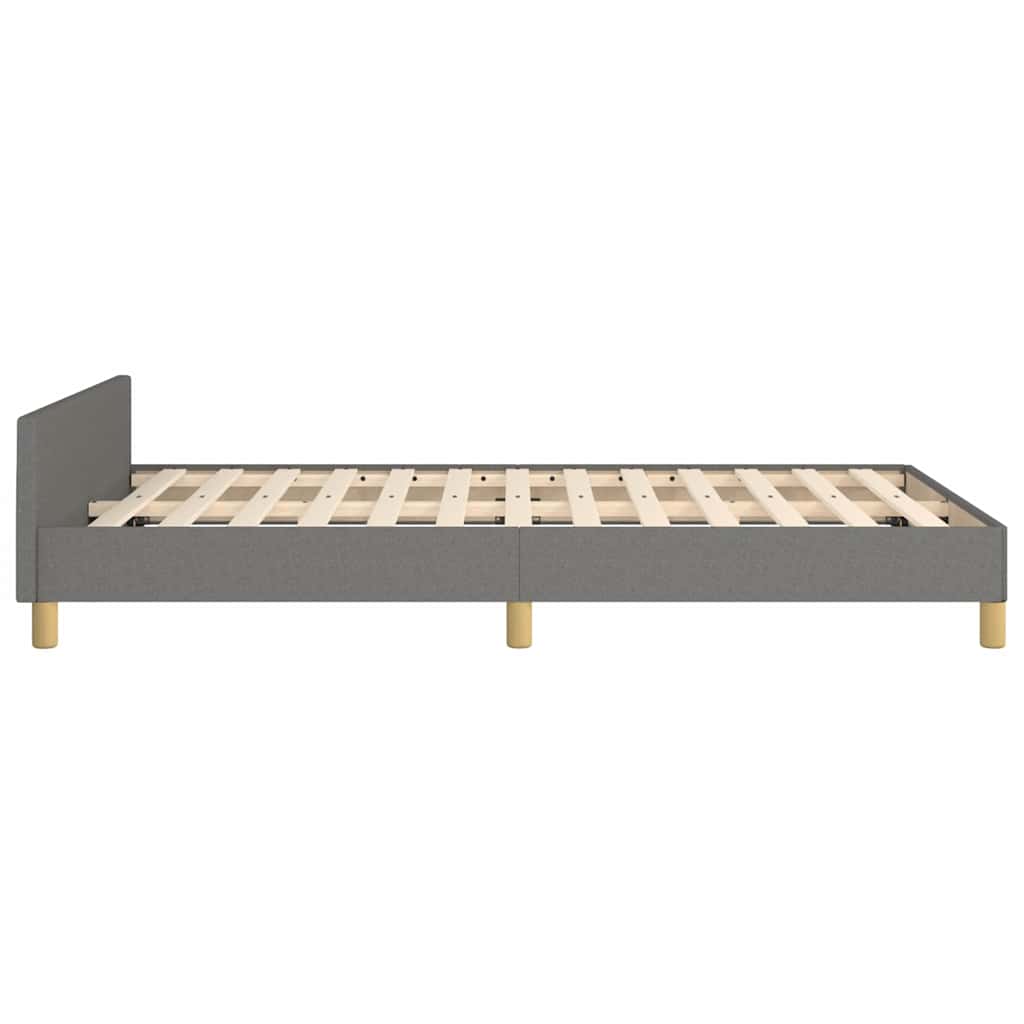 Giroletto senza Materasso Grigio Scuro 120x200 cm Tessuto