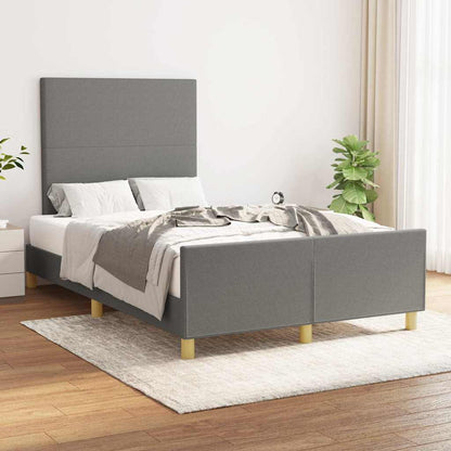 Giroletto senza Materasso Grigio Scuro 120x200 cm Tessuto