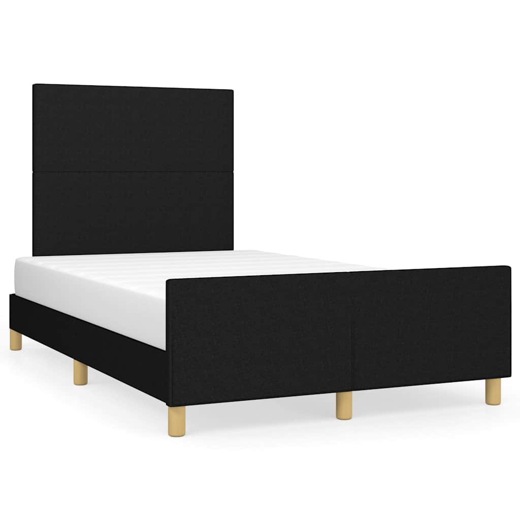 Giroletto senza Materasso Nero 120x200 cm Tessuto