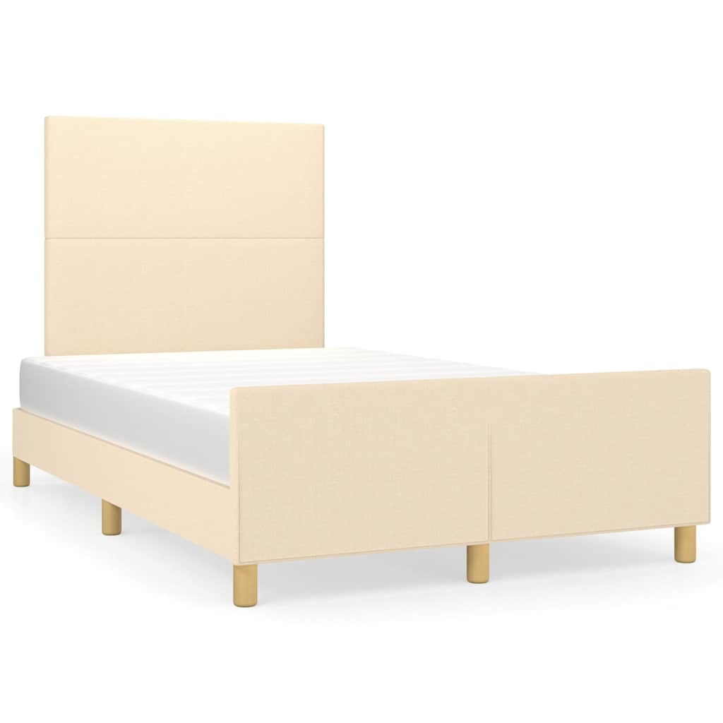 Giroletto senza Materasso Crema 120x200 cm Tessuto