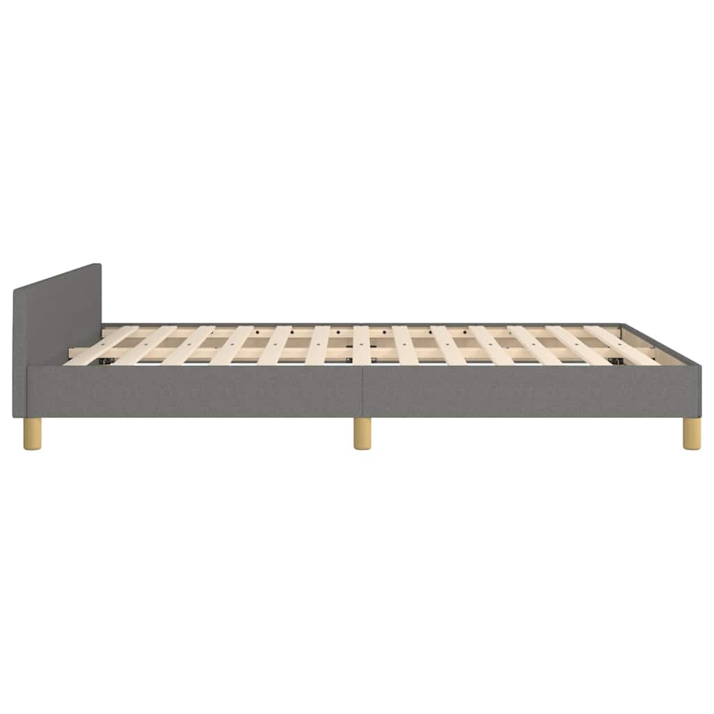 Giroletto senza Materasso Grigio Scuro 140x190 cm Tessuto