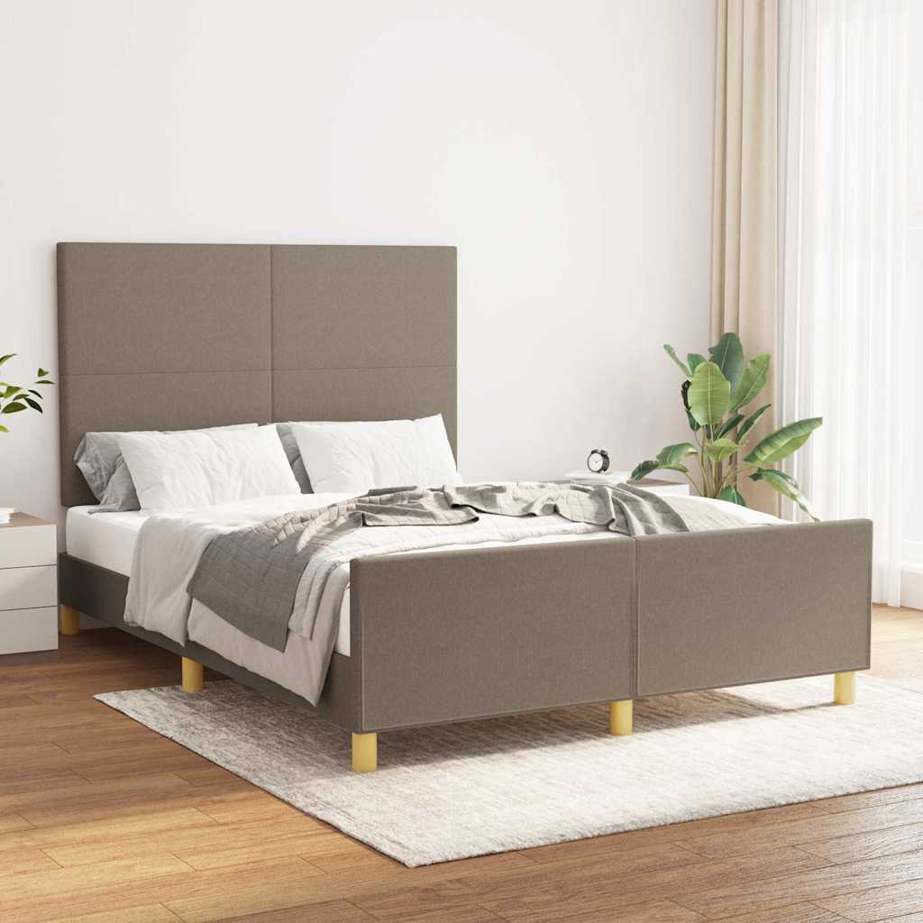 Giroletto senza Materasso Tortora 140x190 cm in Tessuto