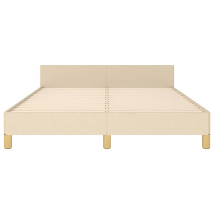 Giroletto senza Materasso Crema 140x190 cm in Tessuto