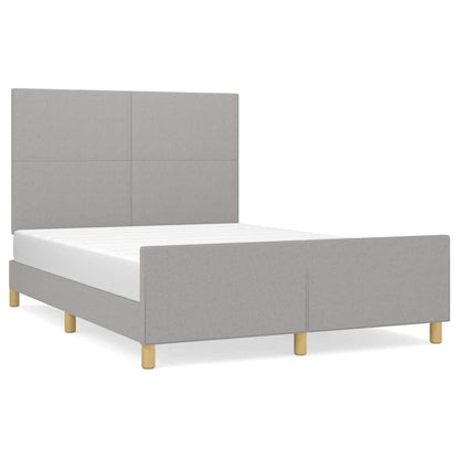 Giroletto senza Materasso Grigio Chiaro 140x200 cm Tessuto