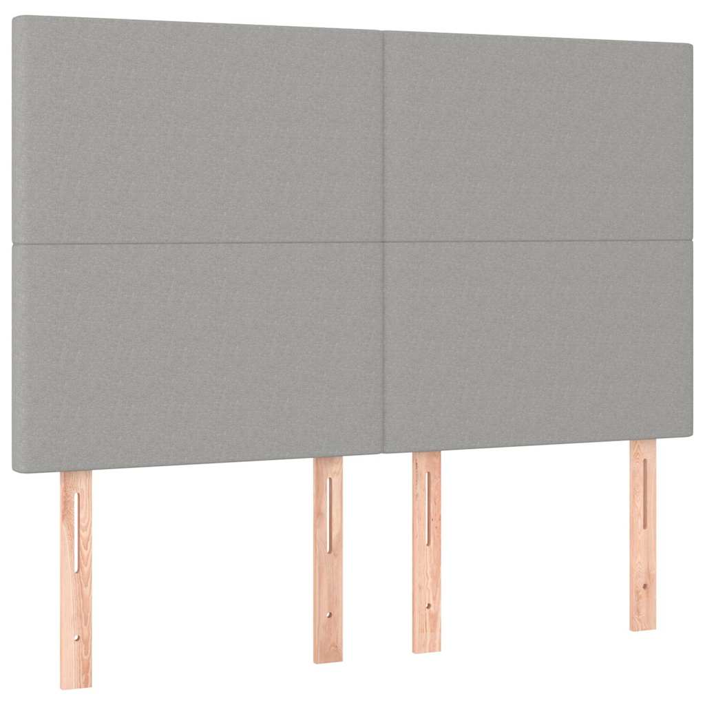 Giroletto senza Materasso Grigio Chiaro 140x200 cm Tessuto