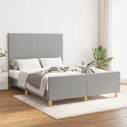Giroletto senza Materasso Grigio Chiaro 140x200 cm Tessuto