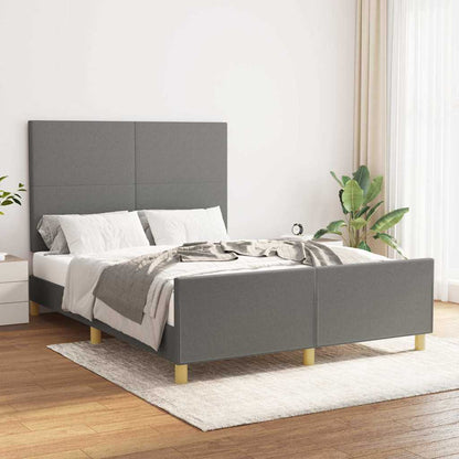 Giroletto senza Materasso Grigio Scuro 140x200 cm Tessuto
