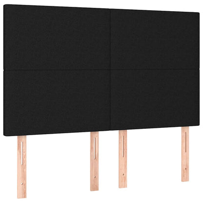 Giroletto senza Materasso Nero 140x200 cm in Tessuto
