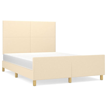 Giroletto senza Materasso Crema 140x200 cm in Tessuto