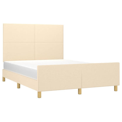 Giroletto senza Materasso Crema 140x200 cm in Tessuto