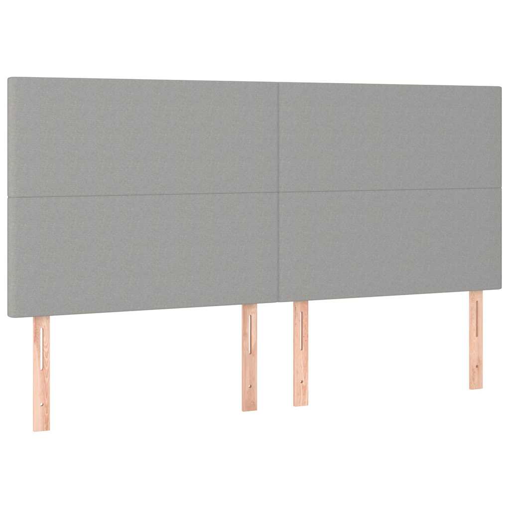 Giroletto senza Materasso Grigio Chiaro 160x200 cm Tessuto