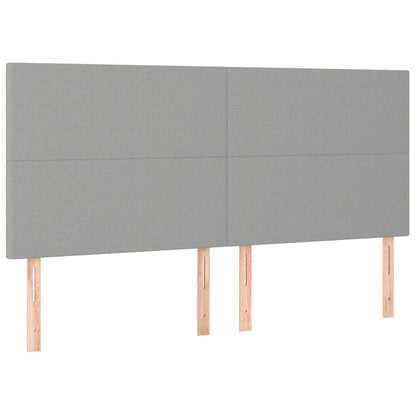 Giroletto senza Materasso Grigio Chiaro 160x200 cm Tessuto