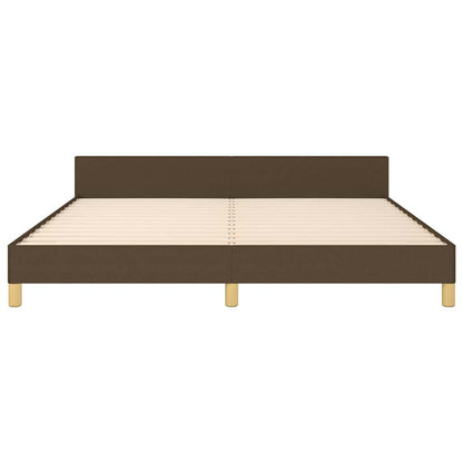 Giroletto senza Materasso Marrone Scuro 180x200 cm Tessuto