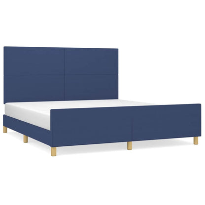 Giroletto senza Materasso Blu 180x200 cm in Tessuto