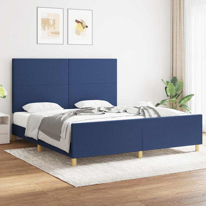 Giroletto senza Materasso Blu 180x200 cm in Tessuto