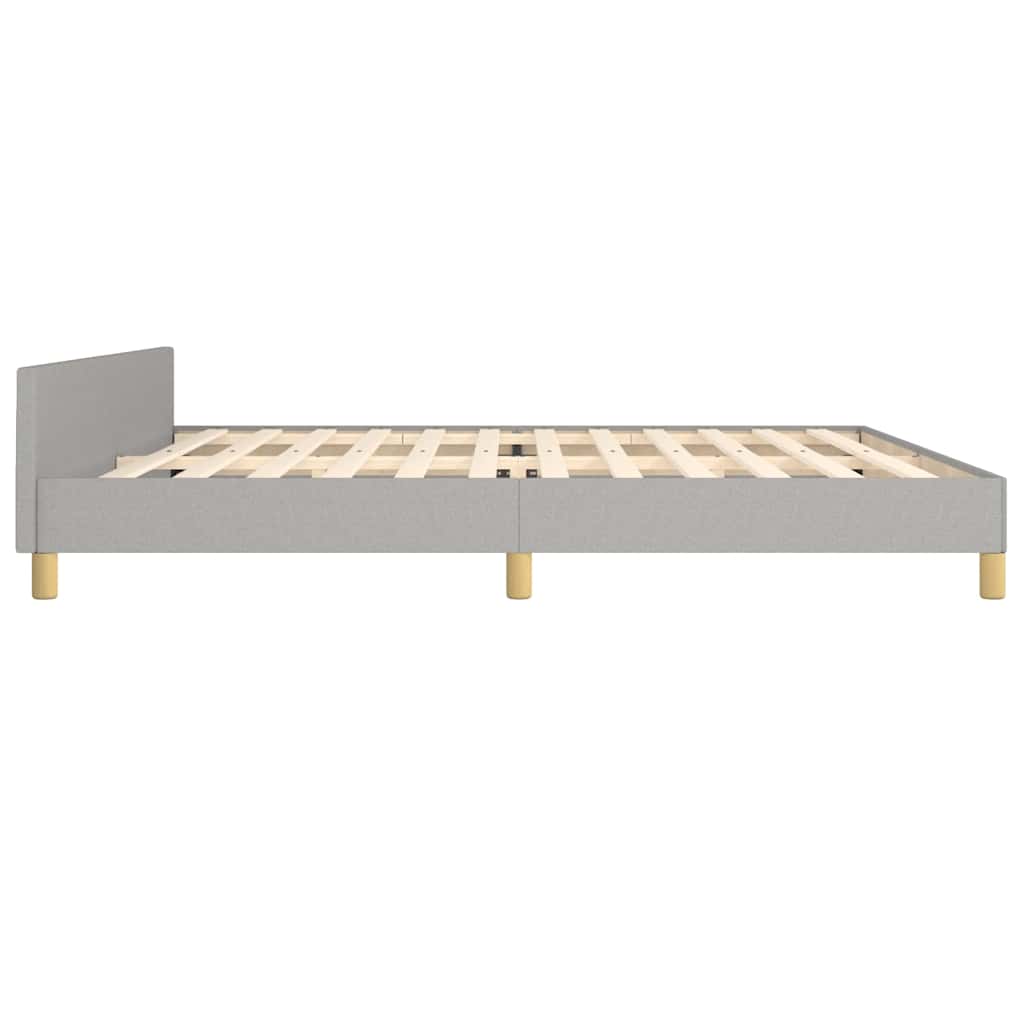 Giroletto senza Materasso Grigio Chiaro 200x200 cm Tessuto