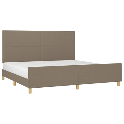 Giroletto senza Materasso Tortora 200x200 cm in Tessuto | homemem39