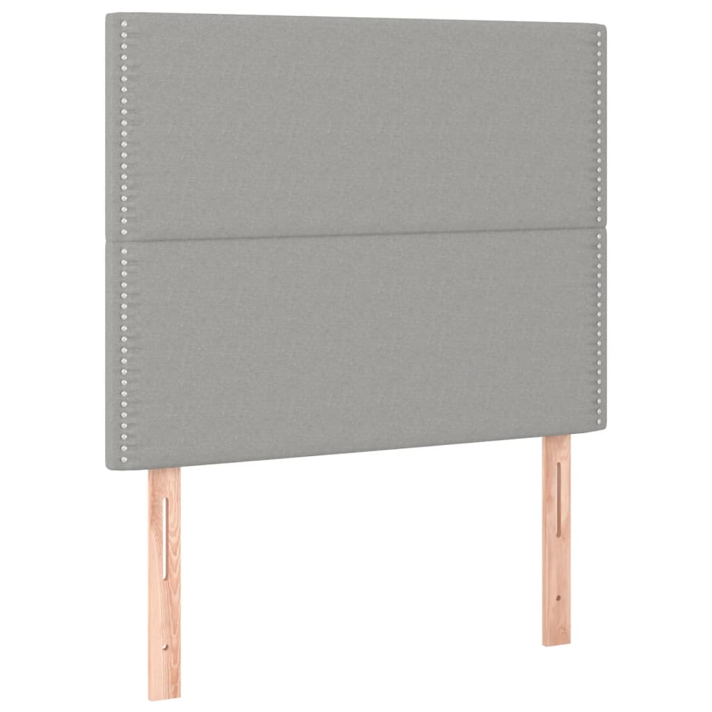 Giroletto senza Materasso Grigio Chiaro 90x190 cm Tessuto | homemem39