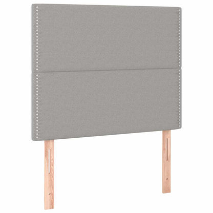 Giroletto senza Materasso Grigio Chiaro 90x190 cm Tessuto