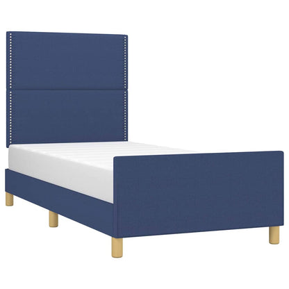 Giroletto senza Materasso Blu 90x190 cm in Tessuto