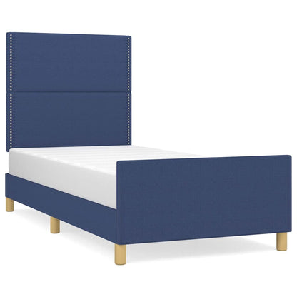 Giroletto senza Materasso Blu 90x200 cm in Tessuto