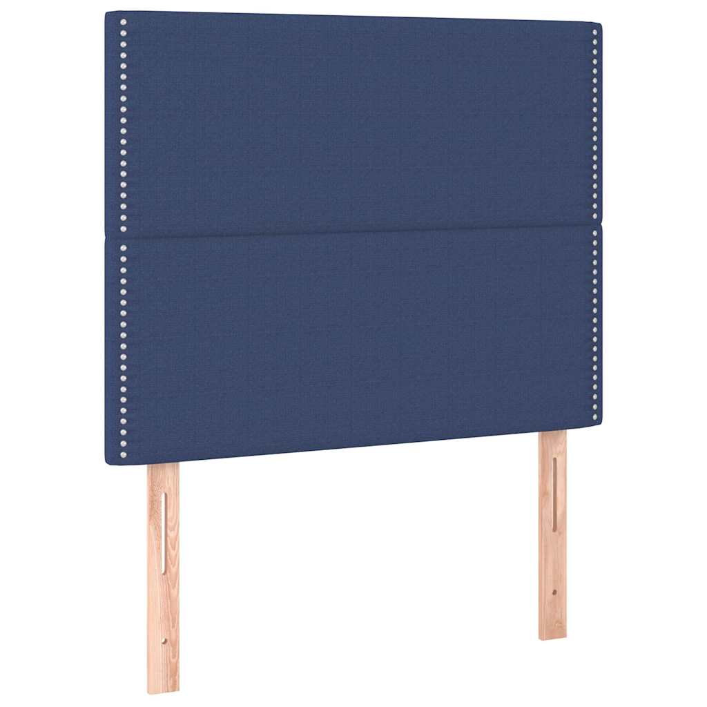 Giroletto senza Materasso Blu 90x200 cm in Tessuto