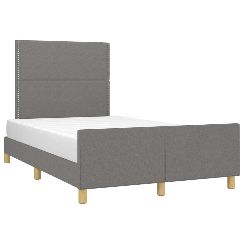 Giroletto senza Materasso Grigio Scuro 120x200 cm Tessuto