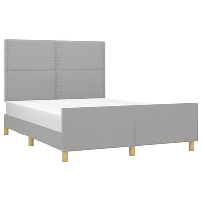 Giroletto senza Materasso Grigio Chiaro 140x190 cm Tessuto
