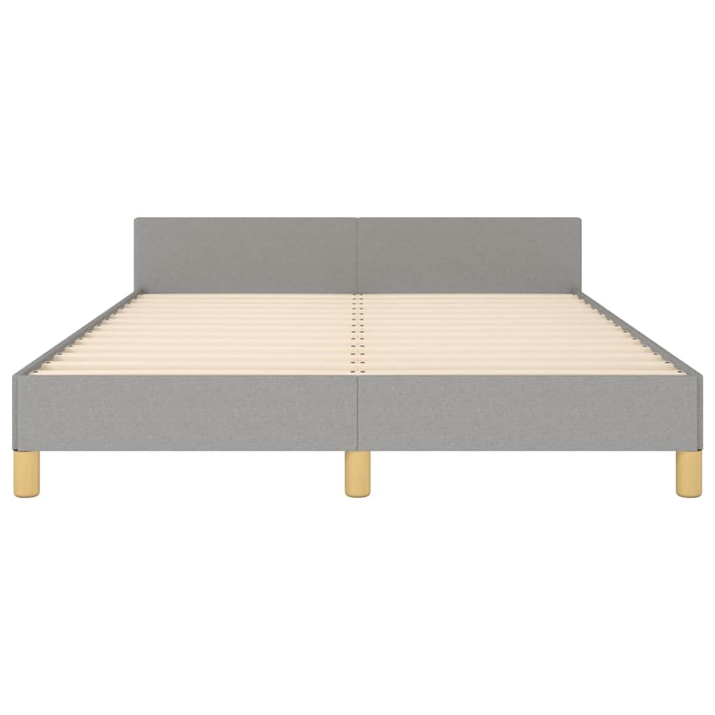 Giroletto senza Materasso Grigio Chiaro 140x190 cm Tessuto