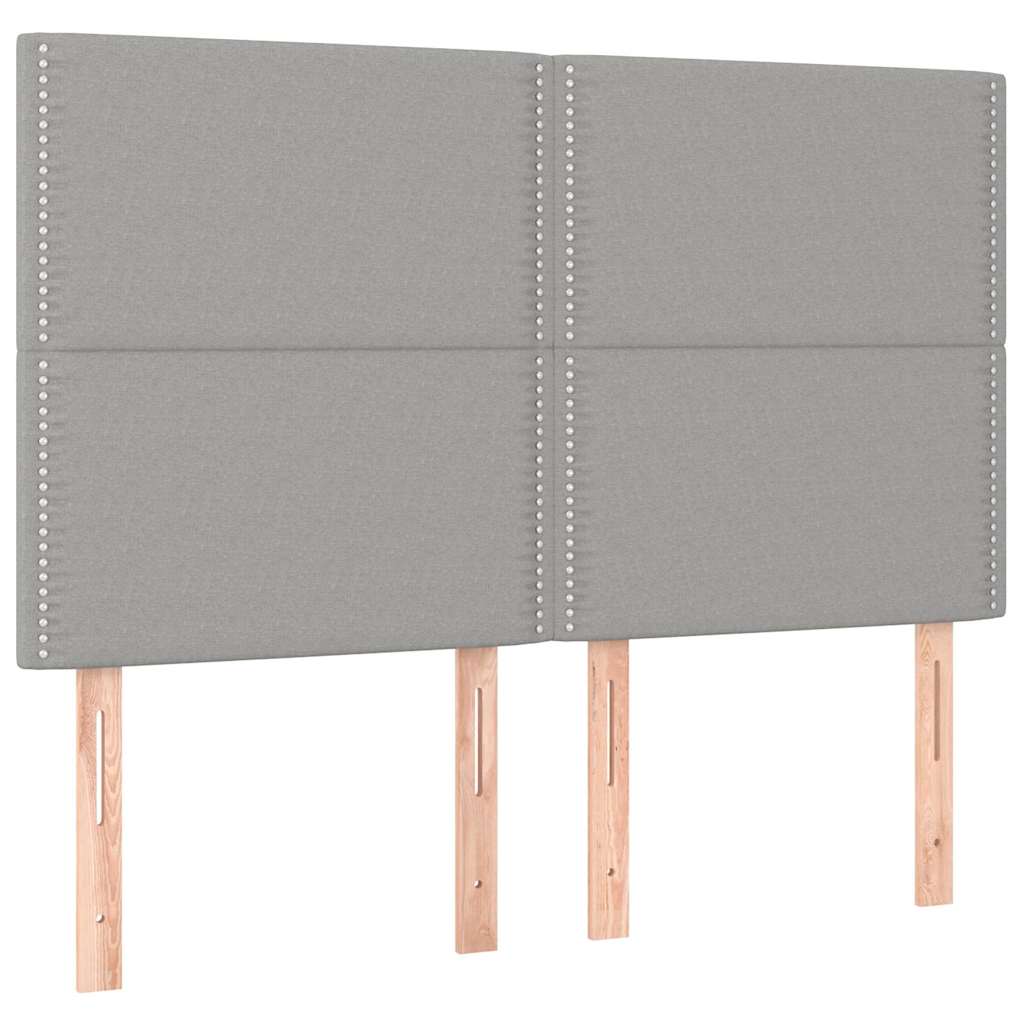 Giroletto senza Materasso Grigio Chiaro 140x190 cm Tessuto