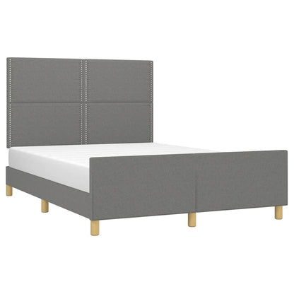 Giroletto senza Materasso Grigio Scuro 140x190 cm Tessuto