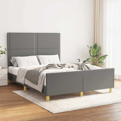 Giroletto senza Materasso Grigio Scuro 140x190 cm Tessuto
