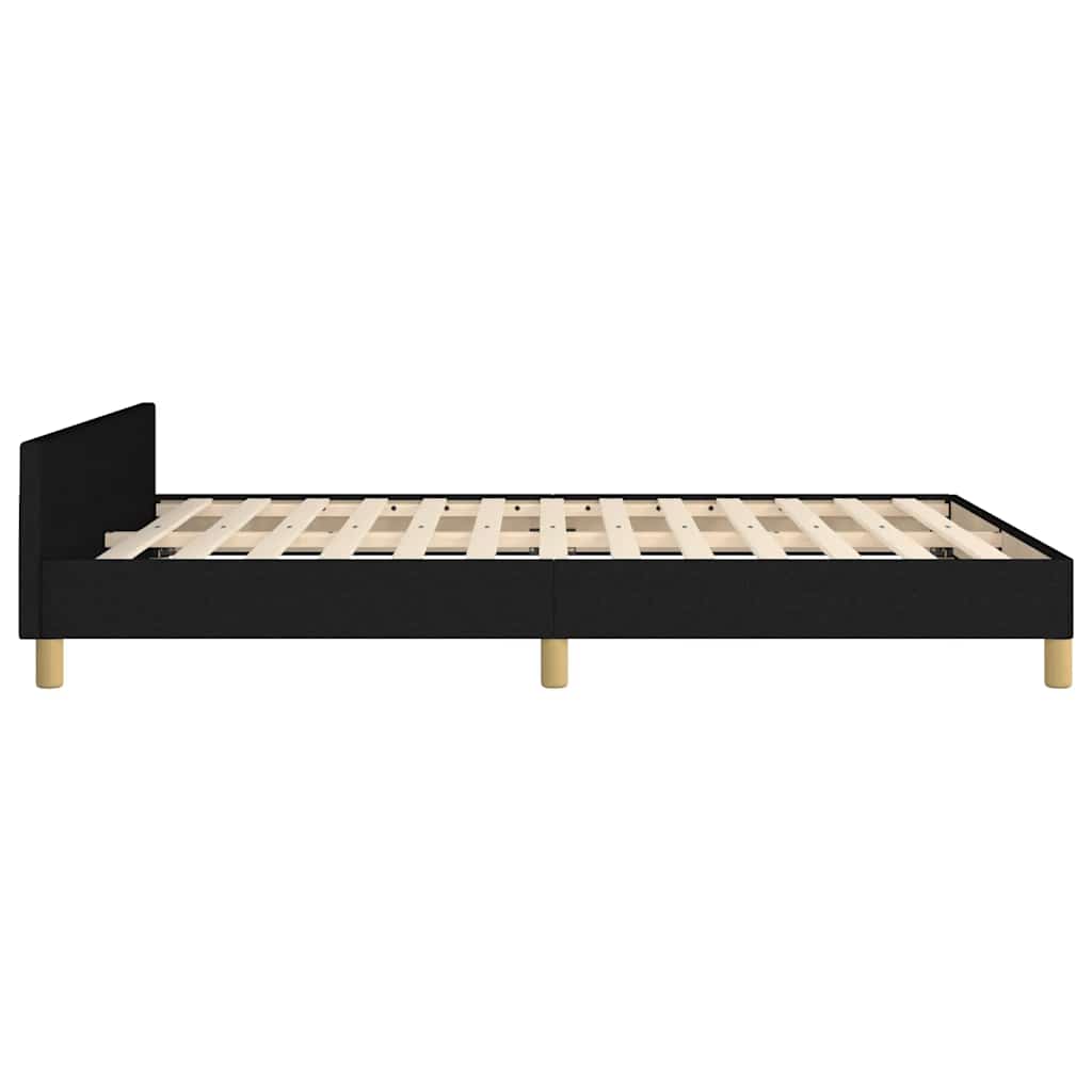 Giroletto senza Materasso Nero 140x200 cm in Tessuto | homemem39