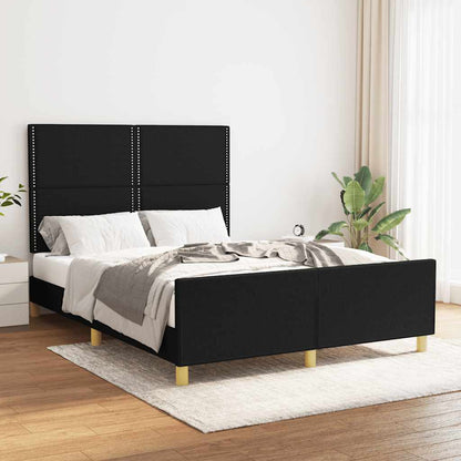 Giroletto senza Materasso Nero 140x200 cm in Tessuto | homemem39
