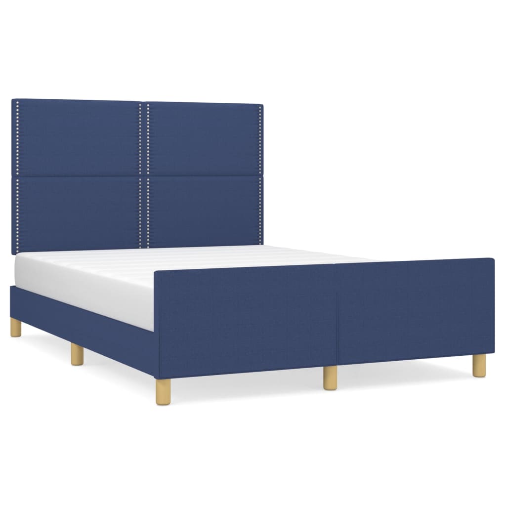 Giroletto senza Materasso Blu 140x200 cm in Tessuto | homemem39