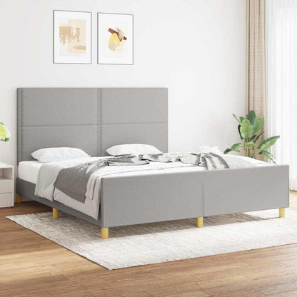 Giroletto senza Materasso Grigio Chiaro 180x200 cm Tessuto