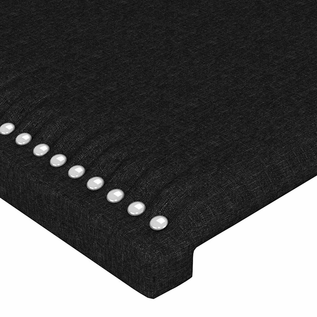 Giroletto senza Materasso Nero 180x200 cm in Tessuto