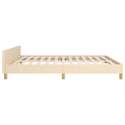 Giroletto senza Materasso Crema 180x200 cm in Tessuto