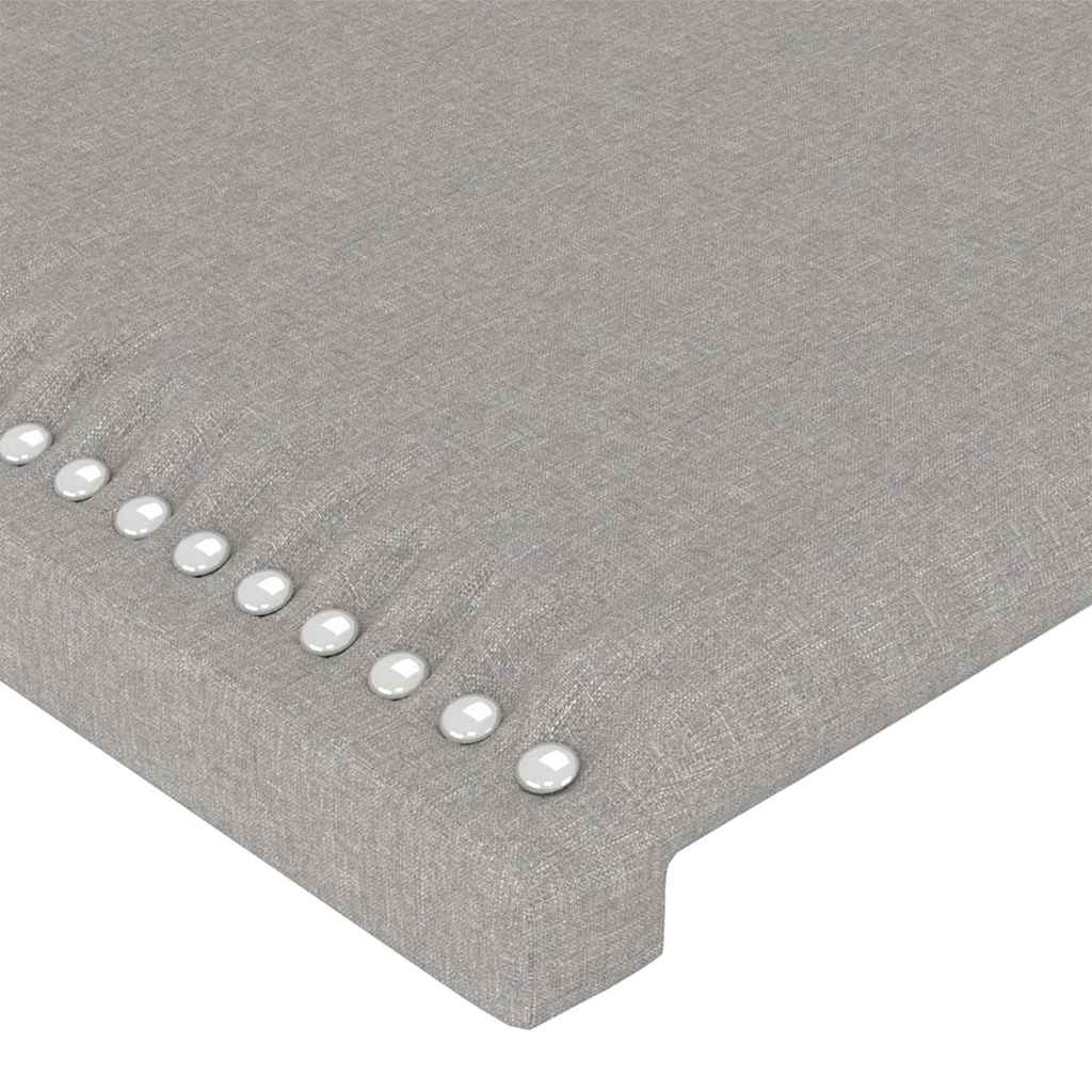 Giroletto senza Materasso Grigio Chiaro 200x200 cm Tessuto