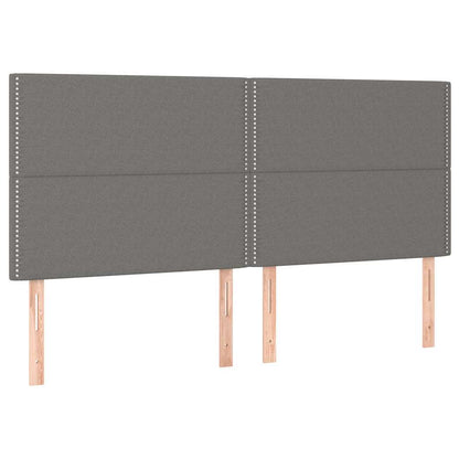 Giroletto senza Materasso Grigio Scuro 200x200 cm Tessuto