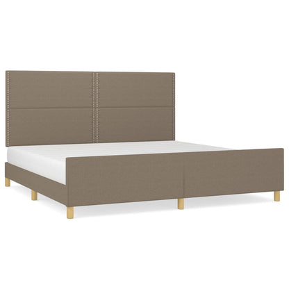 Giroletto senza Materasso Tortora 200x200 cm in Tessuto | homemem39