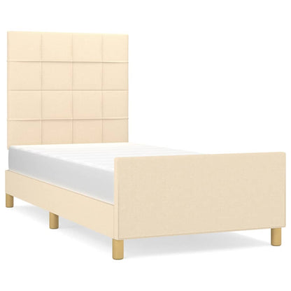 Giroletto senza Materasso Crema 80x200 cm in Tessuto