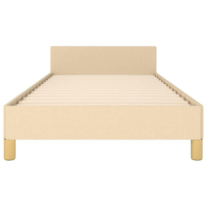 Giroletto senza Materasso Crema 80x200 cm in Tessuto