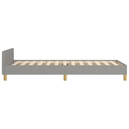Giroletto senza Materasso Grigio Chiaro 90x190 cm Tessuto | homemem39