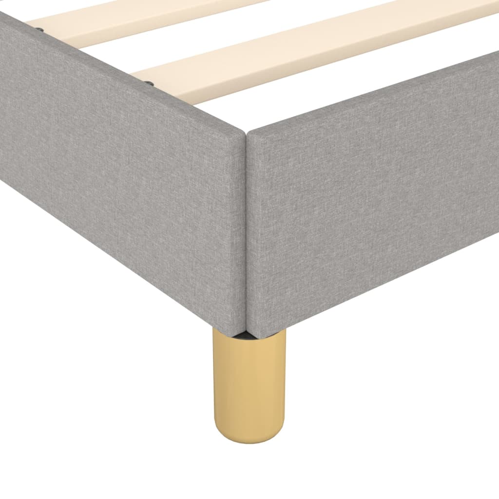 Giroletto senza Materasso Grigio Chiaro 90x190 cm Tessuto | homemem39