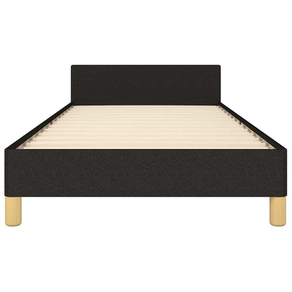 Giroletto senza Materasso Nero 90x190 cm in Tessuto