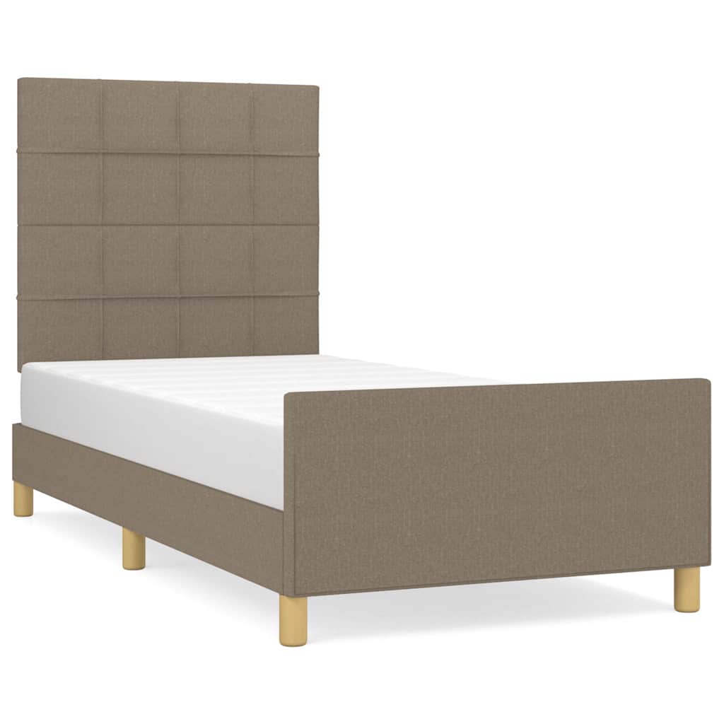 Giroletto senza Materasso Tortora 90x190 cm Tessuto