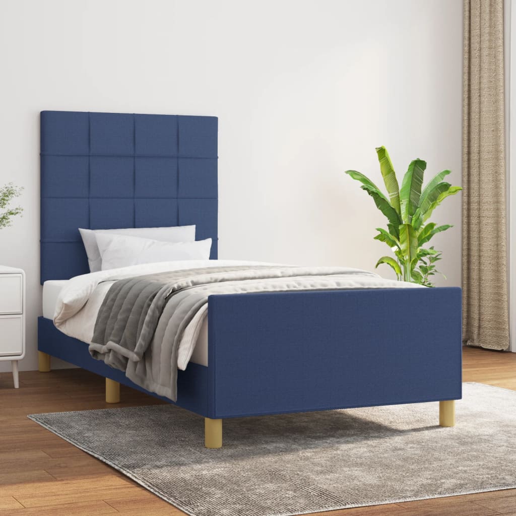 Giroletto senza Materasso Blu 90x190 cm in Tessuto - homemem39