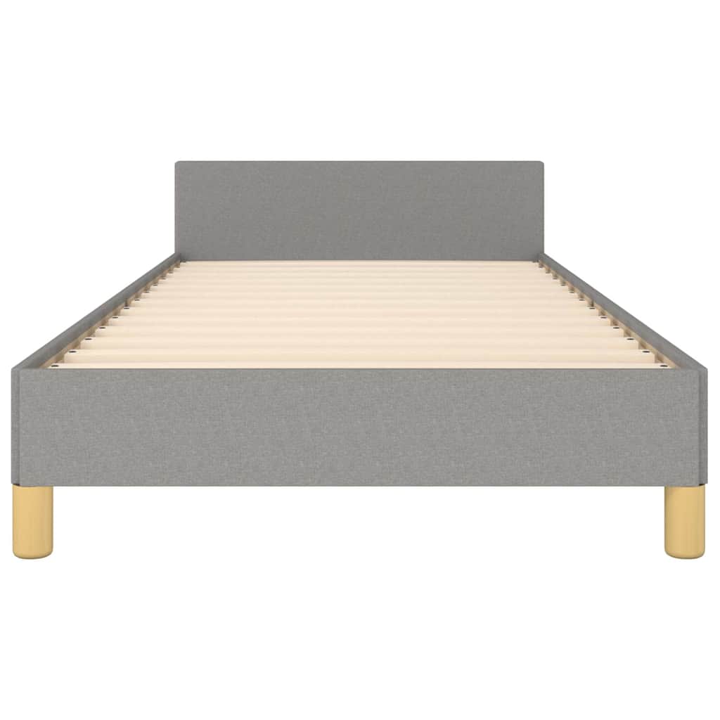 Giroletto senza Materasso Grigio Chiaro 90x200 cm Tessuto