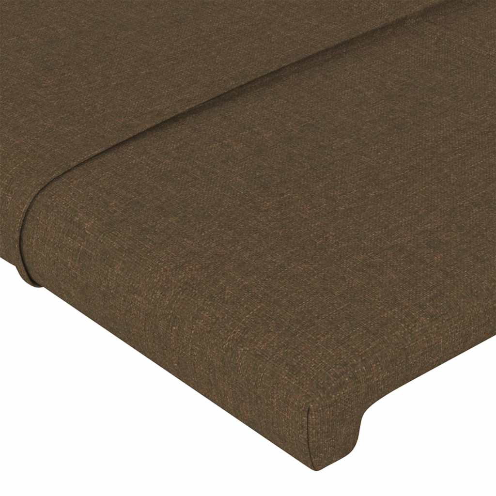Giroletto senza Materasso Marrone Scuro 100x200 cm Tessuto